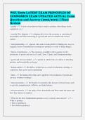 WGU D089 LATEST EXAM PRINCIPLES OF&NewLine;ECONOMICS EXAM UPDATED ACTUAL Exam&NewLine;Question and Answer &lpar;2026&sol;2027&rpar; &vert; Final&NewLine;Review