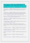 WGU D089 LATEST EXAM PRINCIPLES OF&NewLine;ECONOMICS EXAM UPDATED ACTUAL Exam&NewLine;Question and Answer &lpar;2026&sol;2027&rpar; &vert; Grade A&plus;