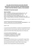 VITA 2025 ADVANCED TEST EXAM 2026 UPDATED QUESTIONS Actual Exam 2026&sol;2027 with Detailed Rationales &vert; Complete Exam-Style Questions &vert; Graded A&plus; Pass Guaranteed