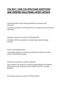 CSA W47&period;1 AND CSA W59 EXAM QUESTIONS AND VERIFIED SOLUTIONS LATEST UPDATE