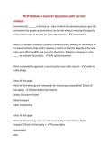 INTB Module 4 Exam &num;1 Questions with correct&NewLine;answers