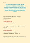 WGU D217 OBJECTIVE ASSESSMENT AND PRE &NewLine;ASSESSMENT NEWEST 2026 TEST BANK&vert; D217 &NewLine;Accounting Information Systems OA & PA EXAM WITH &NewLine;COMPLETE 550 REAL EXAM QUESTIONS AND CORRECT &NewLine;VERIFIED ANSWERS&sol; ALREADY GRADED A&plus; &lpar;MOST &NewLine;RECENT&excl;&excl;&rpar;