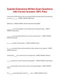 Professional Eyelash Extensions Certification &ndash; Written Exam Questions with Correct Answers &vert; Complete Exam Preparation Guide