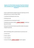Superior NC Real Estate Important Final Exam Newest &NewLine;2026 Questions and Correct Detailed Answers Already &NewLine;Graded A&plus; 