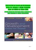 Updated&sol;Latest Growth and Development Across the Lifespan&colon; A Health Promotion Focus 3rd Edition Gloria Leifer Comprehensive Nursing and Health Sciences Test Bank Practice Questions Answers Rationales Human Development Health Promotion Disease Prevention D