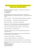 CMT Exam with all Correct & 100&percnt; Verified Answers &vert;Latest Version &vert;Already Graded A&plus;