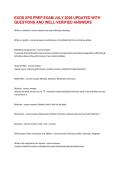 EXOS XPS Prep Exam July 2026 Updated Questions and Well-Verified Answers &vert; Complete Certification Exam Study Guide