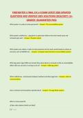 FIREFIGHTER 1 FINAL CH 1-4 EXAM LATEST 2026 UPDATED &NewLine;QUESTIONS AND VERIFIED 100&percnt; SOLUTIONS &lpar;2026&sol;2027&rpar; &vert;A&plus; &NewLine;GRADED &vert;GUARANTEED PASS 