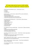 CMT Study Guide with all Correct & 100&percnt; Verified Answers &vert;Actual Complete Exam &vert;Already Graded A&plus;