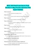 BIOL 1010 Final Exam Success Pack&vert; &NewLine;Brooklyn College Practice Questions With &NewLine;Expert Solutions