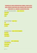 THERAPEUTIC CRISIS INTERVENTION CORNELL EXAM LATEST &NewLine;2026 UPDATED QUESTIONS AND VERIFIED 100&percnt; SOLUTIONS &NewLine;&lpar;2026&sol;2027&rpar; &vert;A&plus; GRADED &vert;GUARANTEED PASS 