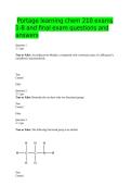 Portage Learning CHEM 210 General Chemistry II Modules 1&ndash;8 and Final Exam Questions and Answers Study Guide