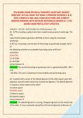 PTA BOARD EXAM &lpar;PHYSICAL THERAPIST ASSISTANT&rpar; NEWEST &NewLine;2026&sol;2027 ACTUAL EXAM TEST BANK 2 VERSIONS &lpar;VERSION A & B&rpar; &NewLine;WITH COMPLETE 400&plus; REAL EXAM QUESTIONS AND CORRECT &NewLine;VERIFIED ANSWERS WITH DETAILED RATIONALES GRADED A&plus; &vert; PTA &NewLine;BOARD EXAM PREP &lpar;LATEST UP