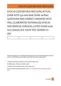 EVOLVE ELSEVIER HESI MED SURG &NewLine;EVOLVE ELSEVIER HESI MED SURG ACTUAL &NewLine;EXAM WITH 550 test bank EXAM verified &NewLine;QUESTIONS AND CORRECT ANSWERS WITH &NewLine;WELL-ELABORATED RATIONALES&sol; EVOLVE &NewLine;HESI MEDICAL SURGICAL LATEST EXAM 2026- &NewLine;2027 &lpar;latest&rpar; ACE YOUR TEST 