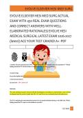 EVOLVE ELSEVIER HESI MED SURG &NewLine;TEST BANK 1 &NewLine; &NewLine; &NewLine;EVOLVE ELSEVIER HESI MED SURG ACTUAL &NewLine;EXAM WITH 450 REAL EXAM QUESTIONS &NewLine;AND CORRECT ANSWERS WITH WELL- &NewLine;ELABORATED RATIONALES&sol; EVOLVE HESI &NewLine;MEDICAL SURGICAL LATEST EXAM 2026-2027 &NewLine;&lpar;latest&rpar; ACE YOUR