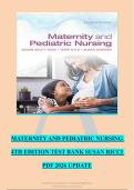 MATERNITY AND PEDIATRIC NURSING &NewLine;4TH EDITION TEST BANK SUSAN RICCI &NewLine;PDF 2026 UPDATE &NewLine;