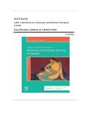 Updated&sol;Latest Leifer&rsquo;s Introduction to Maternity and Pediatric Nursing in Canada 1st Edition Gloria Leifer Test Bank Complete All Chapters Comprehensive Maternal Child Nursing Resource Practice Questions Answers Rationales Pregnancy Labor Delivery Newbor