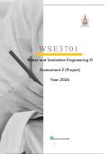WSE3701 Project Year 2026