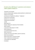 Hondros Nur 205 Exam 1 questions and answers&NewLine;latest update Graded A&plus;&NewLine;Therapeutic Communication&NewLine;listening&comma; sharing empathy&comma; repeating&comma; sharing hope&sol;humor&comma; emotional touch&NewLine;Assertive Communication&NewLine;expressing your thoughts with confidence&comma; "i