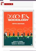 Test Bank for Discover Sociology 5th Edition by Daina Eglitis &ndash; Complete Chapters 1&ndash;18 with Verified Questions & Answers&NewLine;