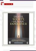 Death&comma; Society&comma; and Human Experience &lpar;12th Edition&rpar; &ndash; Complete Test Bank with All Chapters Covered&NewLine;