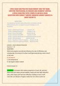 CPESC EXAM AND PRACTICE EXAM NEWEST 2026 TEST BANK&colon; &NewLine;CERTIFIED PROFESSIONAL IN EROSION AND SEDIMENT CONTROL &NewLine;&lpar;CPESC&rpar; EXAM PREP WITH COMPLETE 400 REAL EXAM &NewLine; QUESTIONS AND CORRECT VERIFIED ANSWERS ALREADY GRADED A&plus; &NewLine;&lpar;MOST RECENT&excl;&excl;&rpar;
