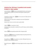 Hondros Nur 205 Exam 1 questions and answers&NewLine;Graded A&plus; latest update&NewLine;Care Coordination -a process connecting both services and resources&NewLine;involving patient&comma; providers and families with the goals of optimal patient&NewLine;outcomes&NewLine;Classification of safety eve