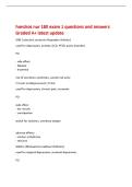 hondros nur 180 exam 1 questions and answers&NewLine;Graded A&plus; latest update&NewLine;SSRI &lpar; selective serotonin Reuptake inhibitor&rpar;&NewLine;used for depression&comma; anxiety&comma; OCD&comma; PTSD&comma; panic disorder&NewLine;PO&NewLine;- side effect&NewLine;- Nausea&NewLine;- Insomnia&NewLine;risk of serotonin syndrome&comma; su