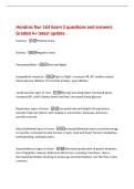 Hondros Nur 163 Exam 2 questions and answers&NewLine;Graded A&plus; latest update&NewLine;Eustress -