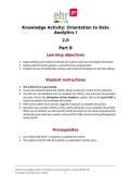 HIM 400&colon; EHR Go Knowledge Activity&colon; Orientation to Data Analytics I 2&period;0 Part B IK1023&period;5