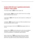 Hondros NUR 243 exam 1 questions and answers&NewLine;Graded A&plus; latest update&NewLine;Three Types of budgets -Operational&comma; Capital&comma; Cash&NewLine;Operational Budget -A financial plan used for short term items including&NewLine;payroll&comma; staffing and the day to day cost&NewLine;Capital Budget 