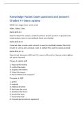 Knowledge Packet Exam questions and answers&NewLine;Graded A&plus; latest update&NewLine;M320 max ranges &lpar;max&comma; point&comma; area&rpar;&NewLine;400m&comma; 350m&comma; 150m&NewLine;Battle drills 1-5&NewLine;React to direct fire contact&comma; conduct a platoon assault&comma; conduct a squad assault&comma;&NewLine;break contact&comma; react to near 