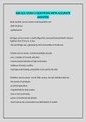 ASB 222&colon; EXAM 3 QUESTIONS WITH ACCURATE ANSWERS