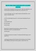 ASB 222 FINAL EXAM QUESTIONS WITH ACCURATE ANSWERS