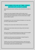 ASB 222 BURIED CITIES AND LOST TRIBES&colon; MODULE 1 QUESTIONS WITH ACCURATE ANSWERS