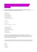 NSG240 Midterm Test Questions and Already Passed Answers 2026-2027 Updated&period;&NewLine;&NewLine;