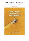 Essentials of Financial Management&comma; 5th Edition  &mdash; By Eugene Brigham & Joel Houston &vert; Complete Solutions Manual &lpar;Chapter 1-37&rpar;