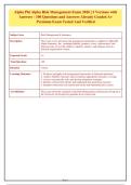 Alpha Phi Alpha Risk Management Exam 2026 &vert; 3 Practice Versions with Answer Keys &vert; Comprehensive Study Guide