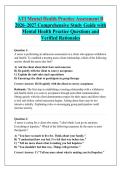ATI Mental Health Practice Assessment B &NewLine;2026&ndash;2027 Comprehensive Study Guide with &NewLine;Mental Health Practice Questions and &NewLine;Verified Rationales 