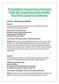 ATI Adult Medical Surgical Practice Assessment &NewLine;A 2026&ndash;2027 Complete Study Guide with Med&NewLine;Surg Practice Questions and Rationales 