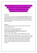 ATI Fundamentals Practice Assessment A 2026&NewLine;2027 Complete Study Guide with Practice &NewLine;Questions&comma; Verified Rationales&comma; and &NewLine;Comprehensive Nursing Review