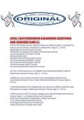 LEVEL I ANTITERRORISM AWARENESS QUESTIONS AND ANSWERS SURE A&period;pdf
