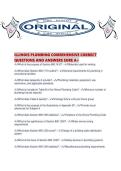 ILLINOIS PLUMBING COMREHENSIVE CORRECT QUESTIONS AND ANSWERS SURE A&period;pdf
