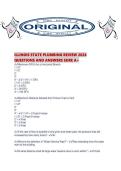 ILLINOIS STATE PLUMBING REVIEW 2026 QUESTIONS AND ANSWERS SURE A&period;pdf