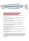 WCU PATHOPHYSIOLOGY MIDTERM SET QUESTIONS AND ANSWERS SURE A&period;pdf