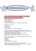WCU PATHOPHYSIOLOGY CORRECT TEST PAPER QUESTIONS AND ANSWERS SURE A&period;pdf