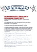 WCU PATHOPHYSIOLOGY CORRECT FINALS QUESTIONS AND ANSWERS SURE A&period;pdf