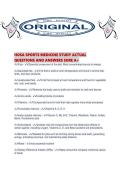 HOSA SPORTS MEDICINE STUDY ACTUAL QUESTIONS AND ANSWERS SURE A&period;pdf