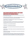 HOSA SPORTS MEDICINE CORRECT TEST PAPER QUESTIONS AND ANSWERS SURE A&period;pdf