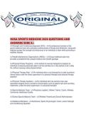 HOSA SPORTS MEDICINE 2026 QUESTIONS AND ANSWERS SURE A&period;pdf